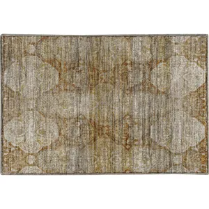 Machine Washable Aristo Terracotta Rug