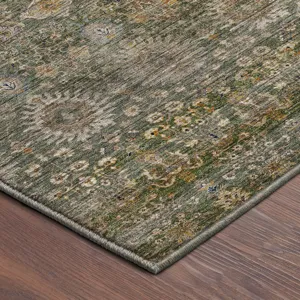 Machine Washable Aristo Basil 2\'6\" x 3\'10\" Rug
