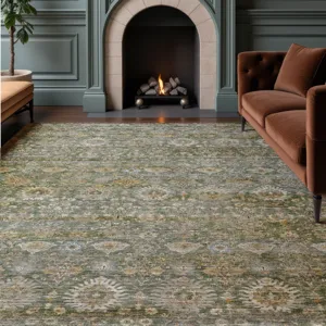 Machine Washable Aristo Basil 2\'6\" x 3\'10\" Rug