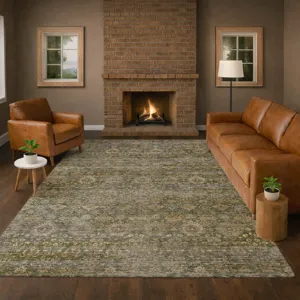 Machine Washable Aristo Basil 2\'6\" x 3\'10\" Rug