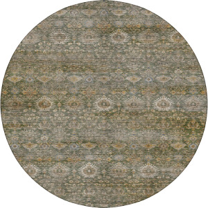 Machine Washable Aristo Basil 8' x 8' Round Rug