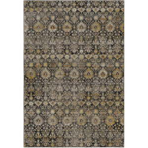 Machine Washable Aristo Black Rug