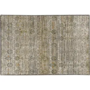 Machine Washable Aristo Ivory 1\'8\" x 2\'6\" Rug