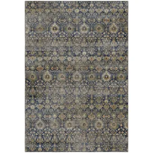 Machine Washable Aristo Navy Rug