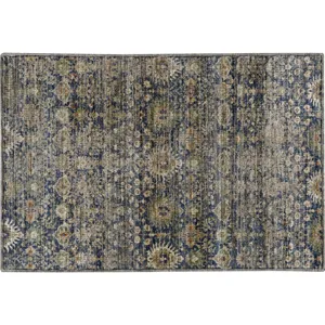 Machine Washable Aristo Navy Rug