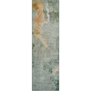 Luxury Washable Indoor/Outdoor Bresca Seafoam 2'3
