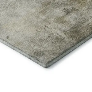 Luxury Washable Indoor/Outdoor Bresca Wheat 9\' x 12\' Rug