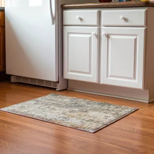 Luxury Washable Indoor/Outdoor Bresca Terracotta 1\'8\" x 2\'6\" Rug