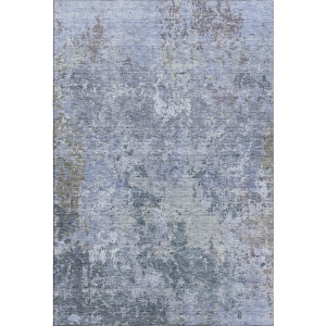 Luxury Washable Indoor/Outdoor Bresca Blue Rug