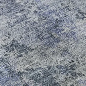 Luxury Washable Indoor/Outdoor Bresca Blue 10\' x 14\' Rug