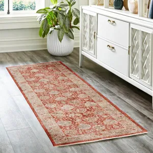 Bergama Paprika 2\'3\" x 7\'10\" Runner Rug