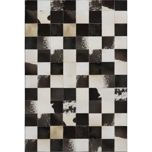 Luxury Washable Indoor/Outdoor Bozeman Black 9\' x 12\' Rug