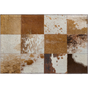 Luxury Washable Indoor/Outdoor Bozeman Brown Rug
