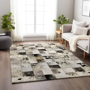 Luxury Washable Indoor/Outdoor Bozeman Cream 9\' x 12\' Rug