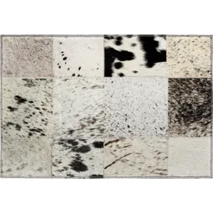Luxury Washable Indoor/Outdoor Bozeman Cream 1\'8\" x 2\'6\" Rug