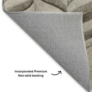 Luxury Washable Indoor/Outdoor Bozeman Gray 2\'3\" x 7\'6\" Runner Rug