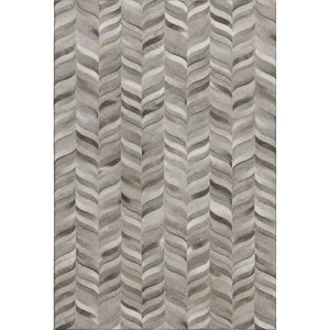 Luxury Washable Indoor/Outdoor Bozeman Gray 2\'6\" x 3\'10\" Rug
