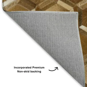 Luxury Washable Indoor/Outdoor Bozeman Brown 5\' x 7\'6\" Rug