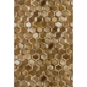 Luxury Washable Indoor/Outdoor Bozeman Brown 5\' x 7\'6\" Rug