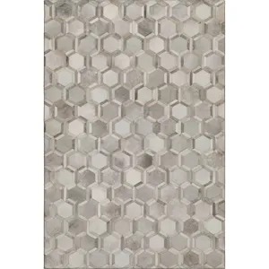 Luxury Washable Indoor/Outdoor Bozeman Gray 3\' x 5\' Rug