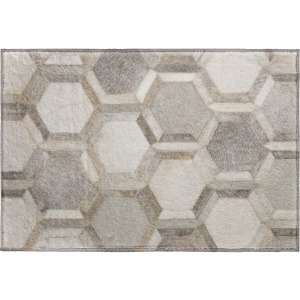 Luxury Washable Indoor/Outdoor Bozeman Gray Rug