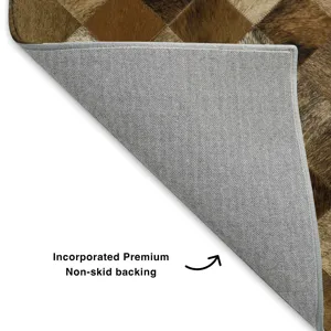 Luxury Washable Indoor/Outdoor Bozeman Brown 1\'8\" x 2\'6\" Rug