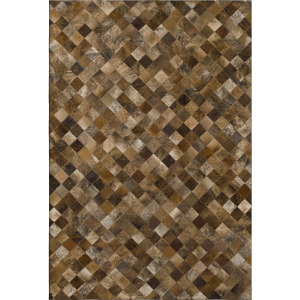 Luxury Washable Indoor/Outdoor Bozeman Brown Rug