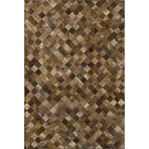 Luxury Washable Indoor/Outdoor Bozeman Brown 8\' x 10\' Rug