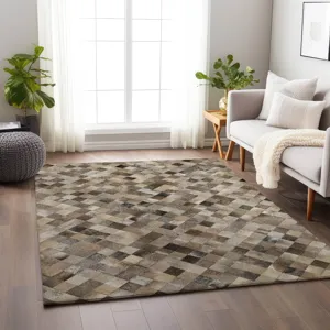 Luxury Washable Indoor/Outdoor Bozeman Gray 9\' x 12\' Rug