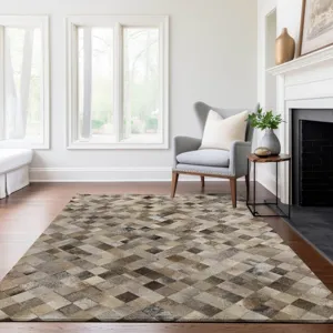 Luxury Washable Indoor/Outdoor Bozeman Gray 9\' x 12\' Rug