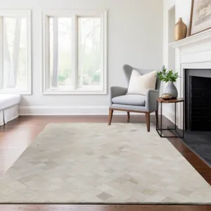 Luxury Washable Indoor/Outdoor Bozeman Linen 9\' x 12\' Rug