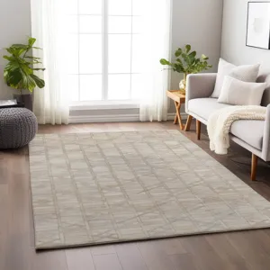 Luxury Washable Indoor/Outdoor Bozeman Linen 8\' x 10\' Rug