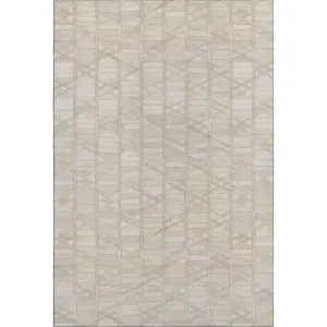 Luxury Washable Indoor/Outdoor Bozeman Linen 8\' x 10\' Rug