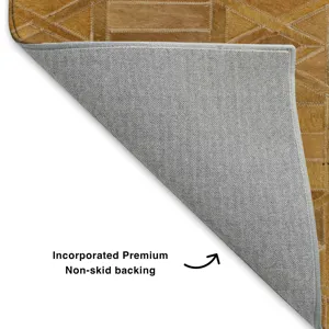 Luxury Washable Indoor/Outdoor Bozeman Rust 9\' x 12\' Rug