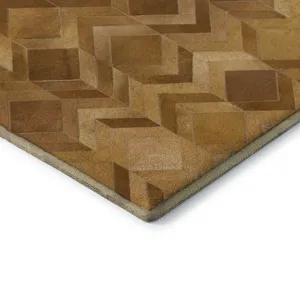 Luxury Washable Indoor/Outdoor Bozeman Rust 9\' x 12\' Rug
