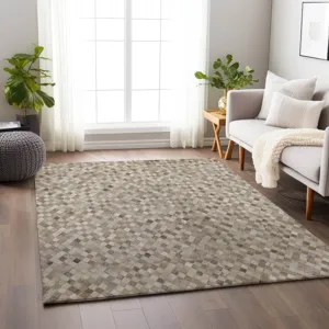 Luxury Washable Indoor/Outdoor Bozeman Gray 3\' x 5\' Rug