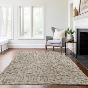 Luxury Washable Indoor/Outdoor Bozeman Gray 3\' x 5\' Rug