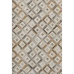 Luxury Washable Indoor/Outdoor Bozeman Gray 3\' x 5\' Rug
