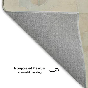 Luxury Washable Indoor/Outdoor Bozeman Linen 5\' x 7\'6\" Rug