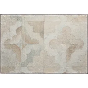 Luxury Washable Indoor/Outdoor Bozeman Linen 1\'8\" x 2\'6\" Rug