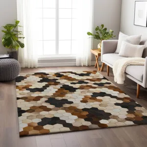 Luxury Washable Indoor/Outdoor Bozeman Dune 3\' x 5\' Rug
