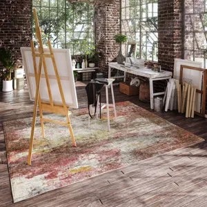 Luxury Washable Boca Blush 5\' x 7\'6\" Rug
