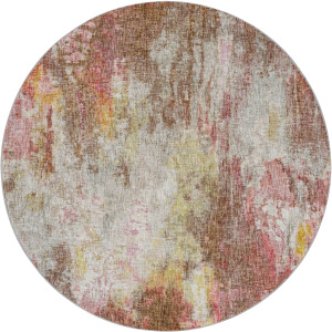 Luxury Washable Boca Blush 8' x 8' Round Rug