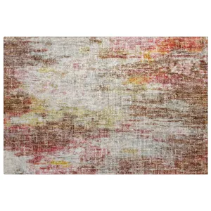 Luxury Washable Boca Blush 1\'8\" x 2\'6\" Rug