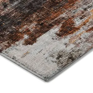 Luxury Washable Boca Gray 2\'6\" x 3\'10\" Rug