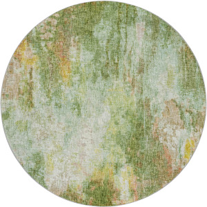 Luxury Washable Boca Sage 8' x 8' Round Rug