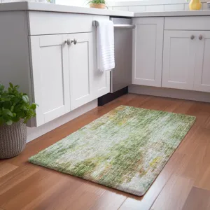 Luxury Washable Boca Sage 1\'8\" x 2\'6\" Rug