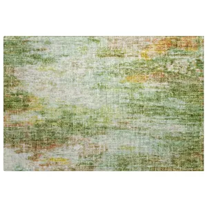 Luxury Washable Boca Sage 1\'8\" x 2\'6\" Rug