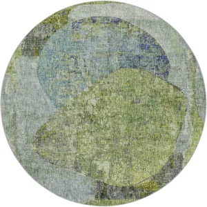 Luxury Washable Boca Aloe 8\' x 8\' Round Rug