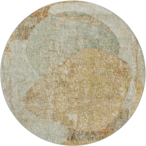 Luxury Washable Boca Taupe 8' x 8' Round Rug
